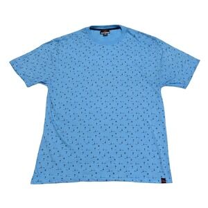 Red Rhino Mens XXL T-Shirt Blue Tropical Palm Tree Surfboard All Over Print Slim